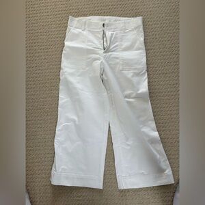 Denver Hayes White Mid-Rise Pants